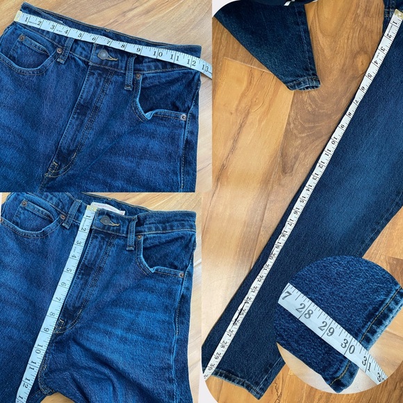 Levi's Premium 70'S High Rise Slim Straight Women’s Jeans Dark Wash Zip Fly 26 - Picture 11 of 11